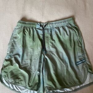LEGENDS Green Blue Athletic Men's Shorts
